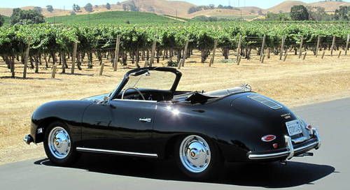 RARE 1957 PORSCHE 356A CABRIOLET FACTORY BLACK/BLACK SOLID ORIG FLRS FULL RESTO, US $119,995.00, image 4