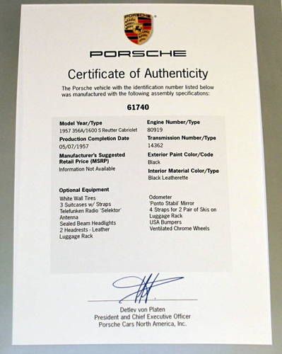 RARE 1957 PORSCHE 356A CABRIOLET FACTORY BLACK/BLACK SOLID ORIG FLRS FULL RESTO, US $119,995.00, image 13