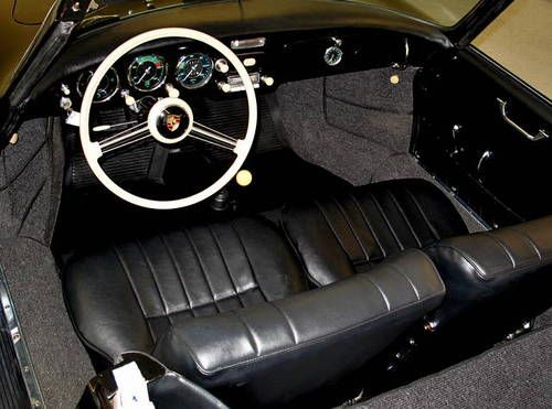 RARE 1957 PORSCHE 356A CABRIOLET FACTORY BLACK/BLACK SOLID ORIG FLRS FULL RESTO, US $119,995.00, image 15