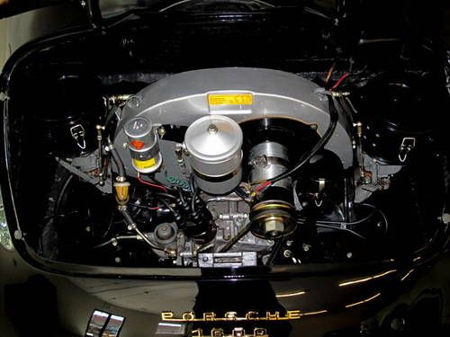 RARE 1957 PORSCHE 356A CABRIOLET FACTORY BLACK/BLACK SOLID ORIG FLRS FULL RESTO, US $119,995.00, image 19