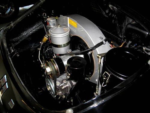 RARE 1957 PORSCHE 356A CABRIOLET FACTORY BLACK/BLACK SOLID ORIG FLRS FULL RESTO, US $119,995.00, image 20