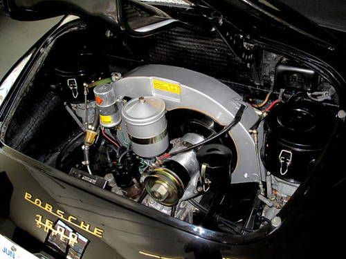 RARE 1957 PORSCHE 356A CABRIOLET FACTORY BLACK/BLACK SOLID ORIG FLRS FULL RESTO, US $119,995.00, image 21