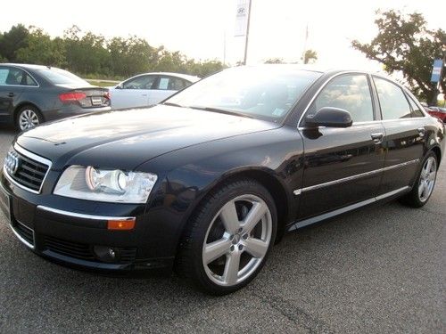 2005 audi a8 v8 4.2l dohc 40v blue leather clean loaded sunroof clean car fax
