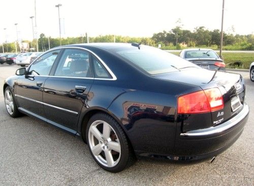 2005 Audi A8 V8 4.2L DOHC 40V BLUE LEATHER CLEAN LOADED SUNROOF CLEAN CAR FAX, image 3