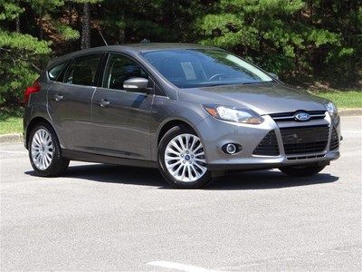 Titanium gray certified 37 mpg 2.0l hatchback black leather myford touch