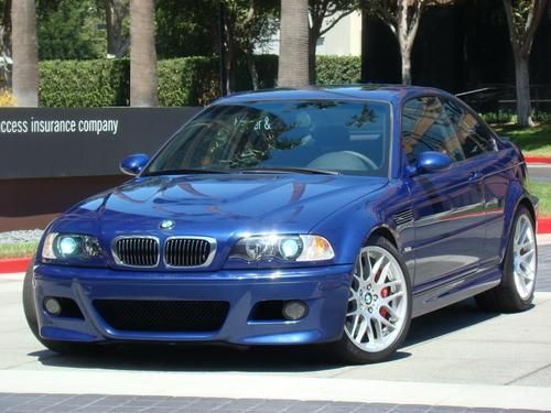 2005 bmw m3 6 speed manual navigation brembo interlagos blue competition pkg.