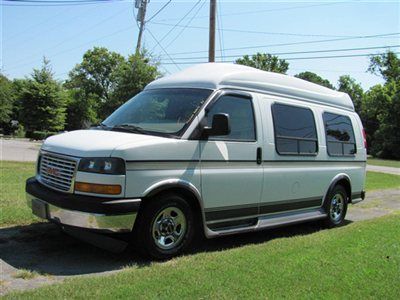 2003 gmc savana sherrod high top leather custom van...49k actual amazing miles!