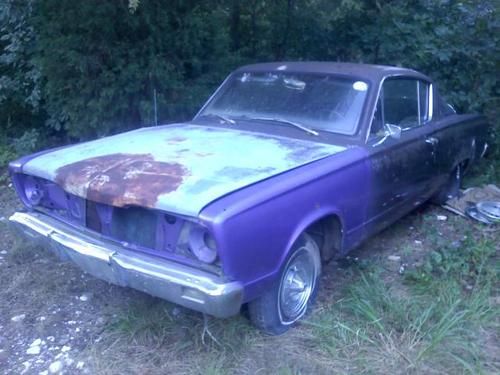 1966 plymoth barracuda. project car to be finished 75% done