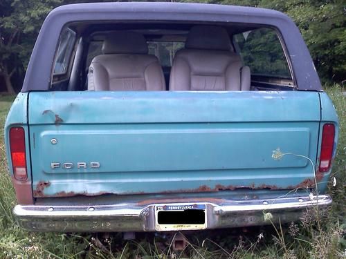 1978 ford bronco custom 4 speed on floor 4x4