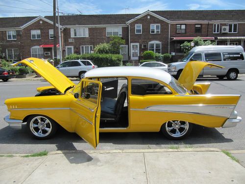 1957 chevy bel air completely ground up restored restomod 350 4 speed!