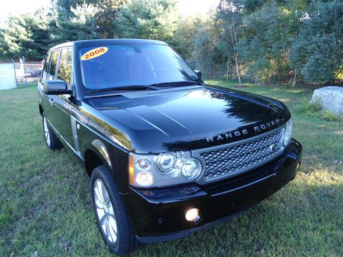 2008 range rover hse supercharged westminister pkg loaded black/blackterraccotta