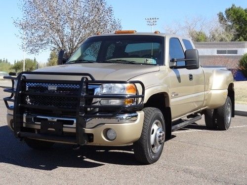 **no reserve** low miles 2004 gmc k3500 6 speed 4dr sle 4x4 6.6l turbo diesel