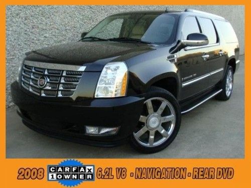 2008 cadillac escalade esv awd navigtion, sunroof, heated seats,rear cam, dvd