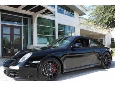 Carrera s manual coupe florida car clean carfax black/black sport chrono