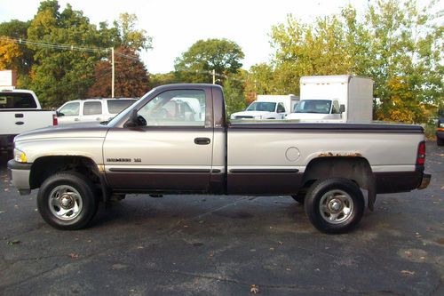 98 dodge ram 1500 4x4 pickup truck regular cab long bed slt laramie no reserve