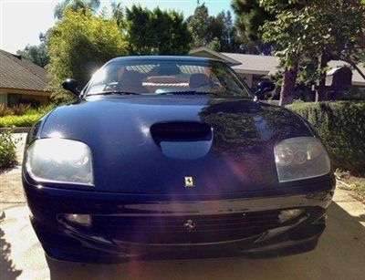 1999 ferrari 550 maranello rare coveted black &amp; tan recent major service!