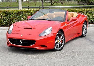 2011 ferrari california red one owner low mile loaded with options msrp $264k