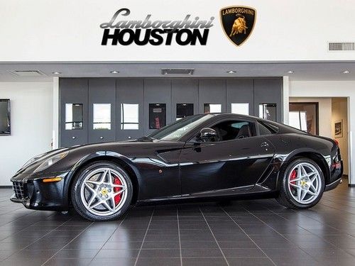 2008 ferrari 599 gtb fiorano f1 black carbon fiber driving lower cabin 13k miles