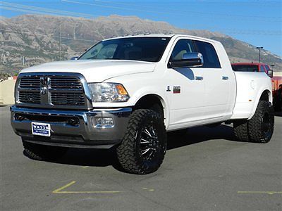 Dodge ram mega cab dually cummins diesel 4x4 laramie custom wheels tires nav