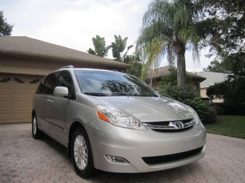 07 toyota sienna limited leather navigation dvd video sonar 1 fl owner pristine!