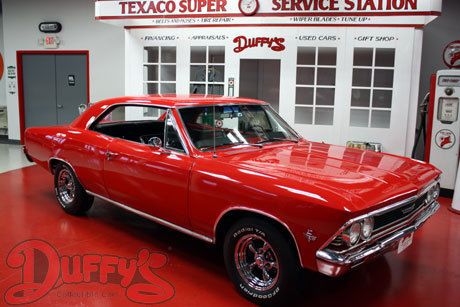 1966 Chevrolet Chevelle 2 door hardtop Bolero Red, image 2