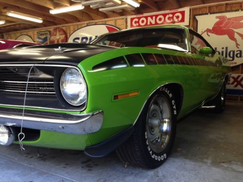 1970 plymouth cuda aar pro-touring fuel injected 340 pistol grip 4 speed no hemi