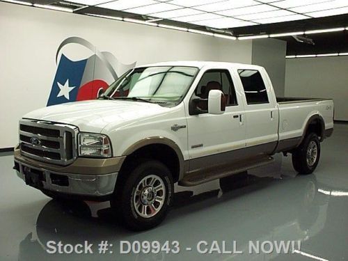 2005 ford f350 crew king ranch diesel 4x4 long bed 51k! texas direct auto