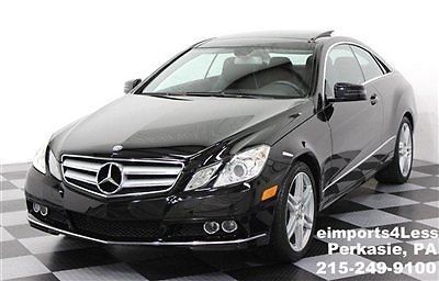 E350 coupe 10 black 32k amg sport package pano roof 18s super loaded 2 door