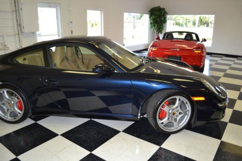 2006 metallic blue porsche 911 carrera s coupe 2-door 3.8l