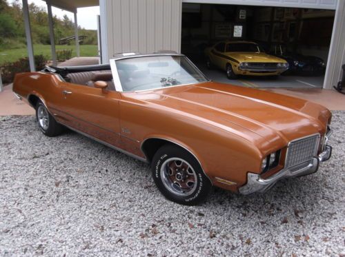 1972 oldsmobile cutlass convertible 46k miles proteco plate survivor -47k miles