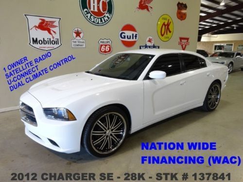 2012 charger se,push button start,cloth,u-connect,22in niche whls,28k,we finance