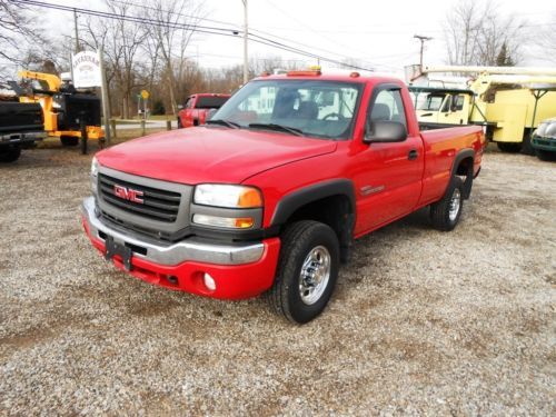 2006 gmc 2500hd reg cab 4x4 6.6l duramax diesel 360hp auto 67000 low miles l@@k