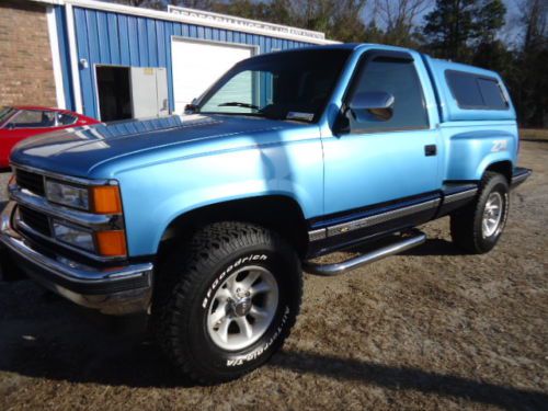 1994 chevrolet k1500 z71 pickup truck in great condition w/camper top