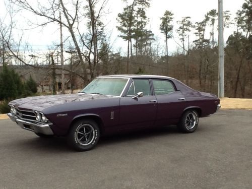 1969 chevelle 300 four door mystic paint great condition solid car
