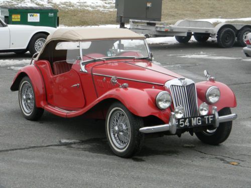 1954 mg tf roadster - rare color combination - beautiful - excellent driver