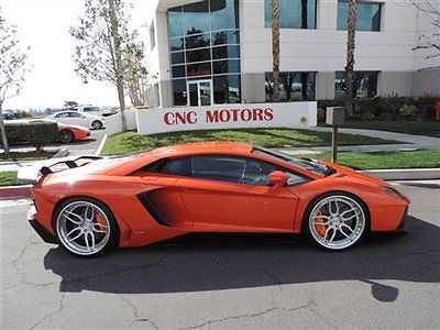 2012 lamborghini aventador coupe lp700-4 lp700 full misha body kit / adv1 wheels