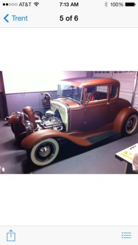 1930 ford model a  original steel coupe hot rod