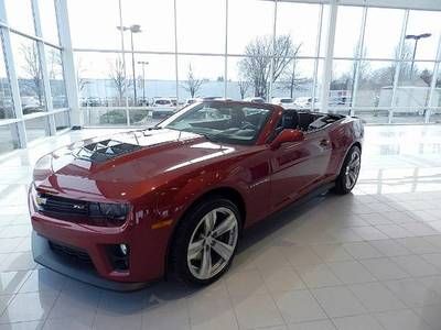 Chevy convertible zl1 2013 coupe 6.2l red leather navigation automatic 20 inch