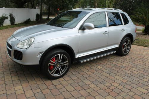 2005 porsche cayenne turbo s-meticulously owned-factory nav-bose-running boards