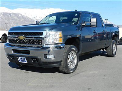 Chevy crew cab ltz 4x4 duramax diesel leather shortbed rev camera auto tow