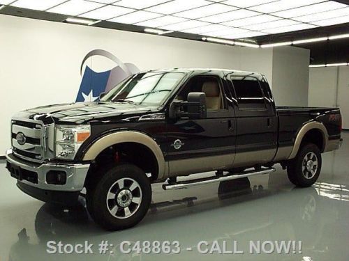 2012 ford f-250 lariat crew 4x4 diesel fx4 sunroof nav! texas direct auto