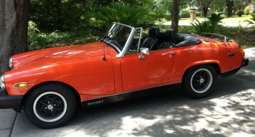 1979 mg midget mk iv convertible orange, excellent condition 2-door 1.5l