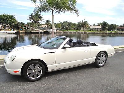 03 ford t'bird*gorgeous*snowbird owned*runs&amp;looks great*just srvcd*fla kept*nice