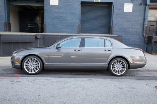 2011 bentley continental flying spur speed in granite w/a magnolia/beluga int