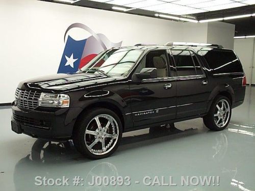 2010 lincoln navigator l sunroof nav dvd rear cam 24&#039;s texas direct auto