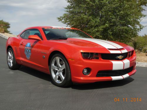 2010 camaro 2ss indianapolis 500 centennial pace car replica edition w/ 6,602 mi