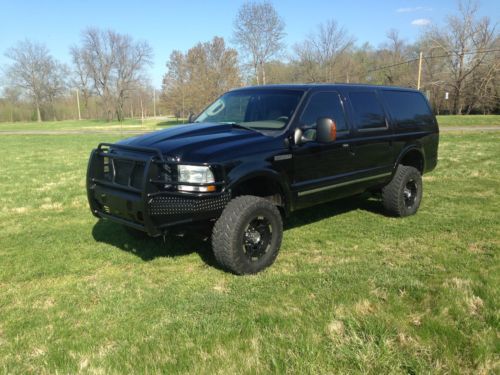 2004 ford excursion 4x4 limited diesel dvd leather loaded  lifted 3rd row seatin