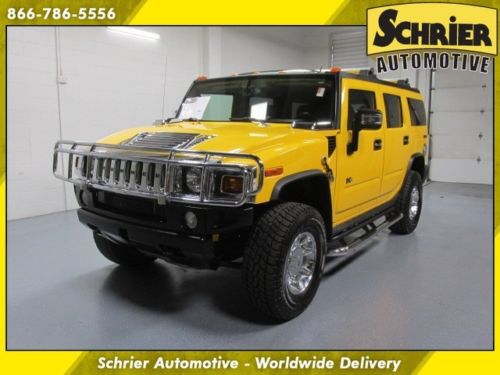 06 hummer h2 yellow 4x4 luxury package bose audio bluetooth