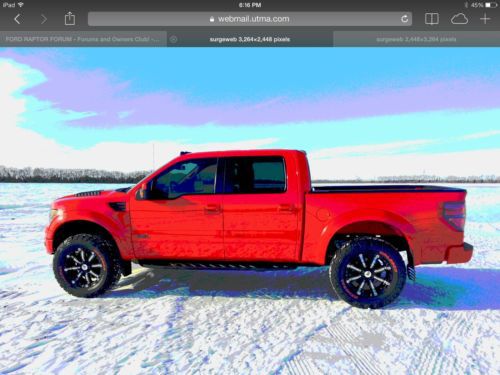 2013 ford f-150 svt raptor crew cab pickup 4-door 6.2l