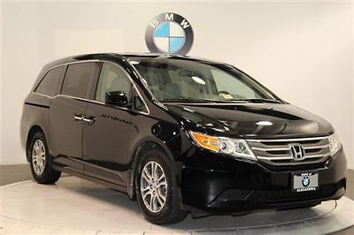 2012 honda odyssey ex l black heated leather seats moonroof rear camera